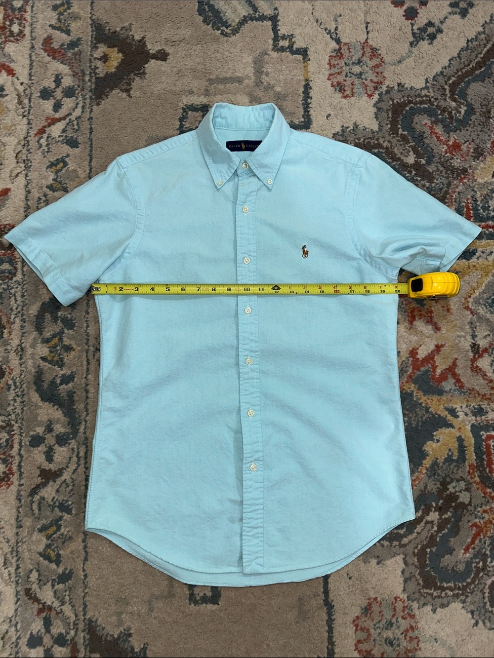 Men’s Polo Ralph Lauren Light Blue Short-Sleeve Button-Down Shirt